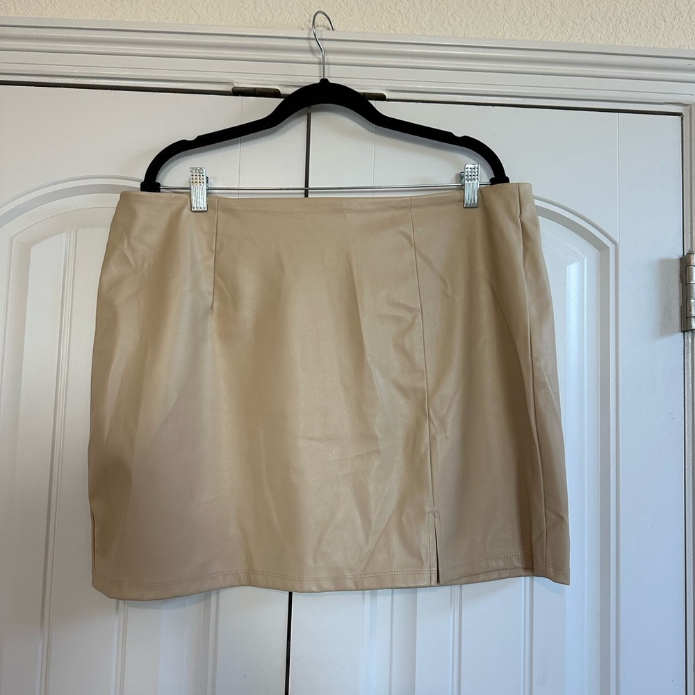 Chic Beige Pencil Skirt for Women